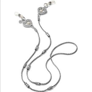 Brighton silver pearl eyeglass chain